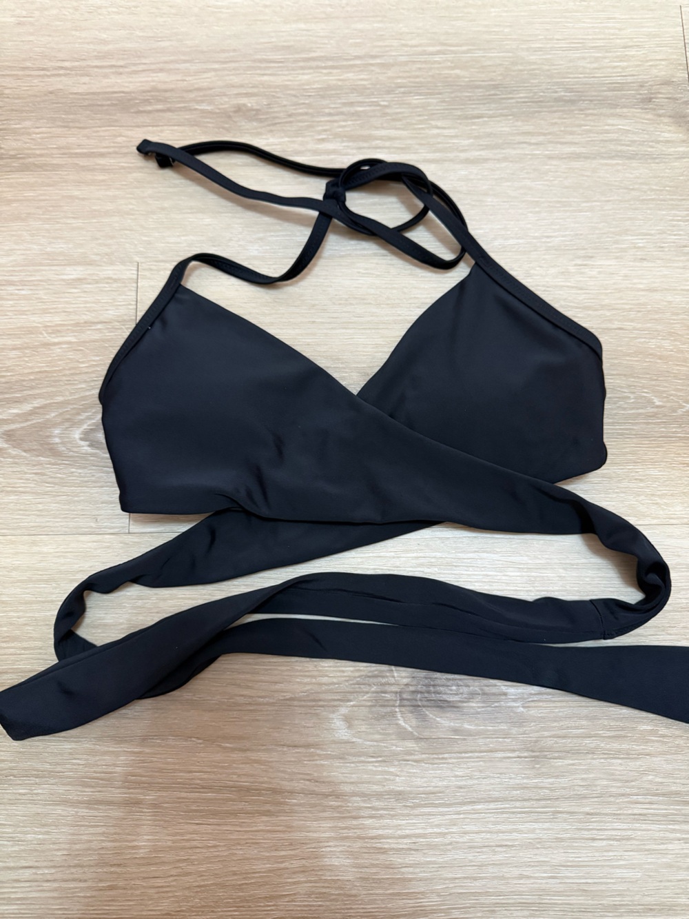 Aerie wrap bathing suit top size small